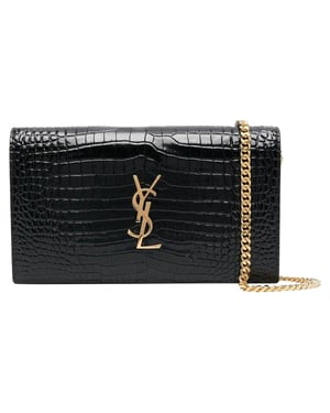 Saint Laurent Cassandre Croco Umhängetasche