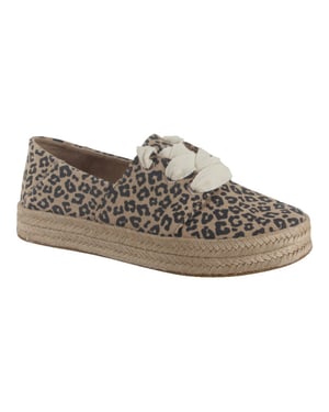 TOMS Carolina Schnürung Baumwoll Damen Haferflocken Espadrilles
