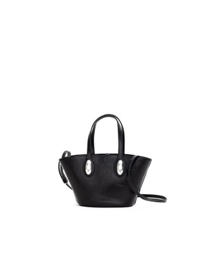 Alexander Wang Schwarze Leder Schultertasche