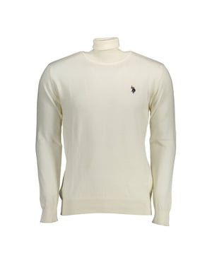 U.S. POLO ASSN. Weißer Baumwoll-Pullover für Herren