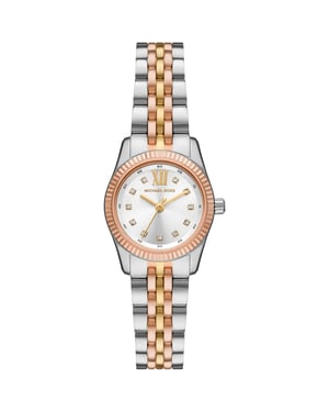 Michael Kors Lexington MK4987 Zwei-Zonen Silber Zifferblatt Damenarmbanduhr