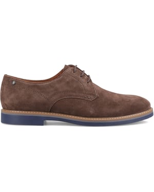 Base London Strand Herren Derby Schuhe Braun