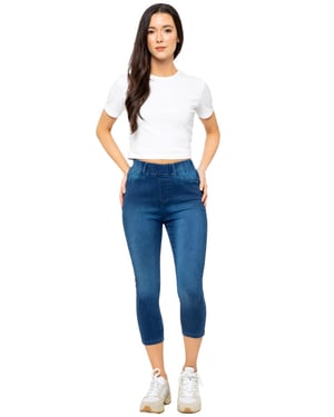 Enzo | Damen Cropped Jeans
