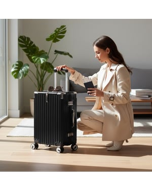 Robuster Hardshell-Kabinenkoffer 36 x 24 x 56 cm Gepäck für Easyjet, Ryanair, Wizzair