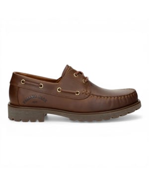 Panama Jack Herren wasserdichte Bark Braune Leder-Schnürstiefel – Boot C5