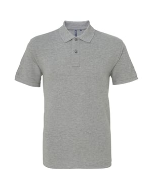 Asquith & Fox - Poloshirt für Herren, meliert, Klassisch (Grau meliert)