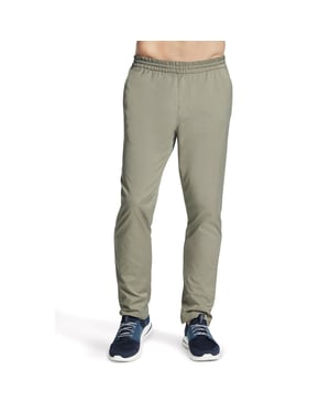 Skechers Performance Pant Downtown Classic Polyester Herren Olivfarbene Trainingshose