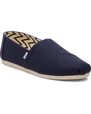 TOMS Alpargata Classic Baumwoll Herren Sneakers In Marineblau