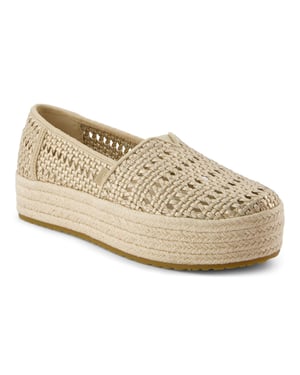 TOMS Valencia Textil Damen Champagner Espadrilles