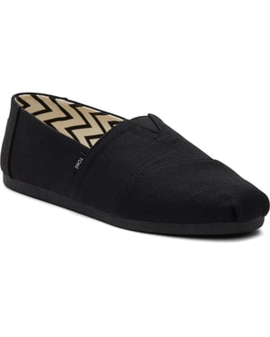 TOMS Alpargata Classic Baumwoll Herren Schwarze Espadrilles