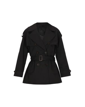 Dreimaster Mantel Frauen Schwarz