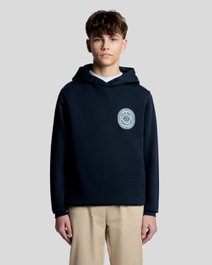 Grafik-Emblem Baumwoll-Hoodie