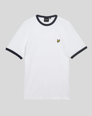 Ringer Baumwoll Rundhals-T-Shirt