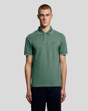 Polo-Shirt mit Kontrastkragen