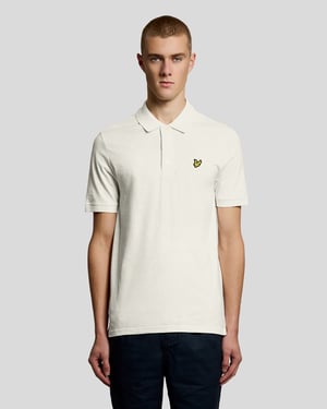 Feine Baumwoll-Slub Poloshirt