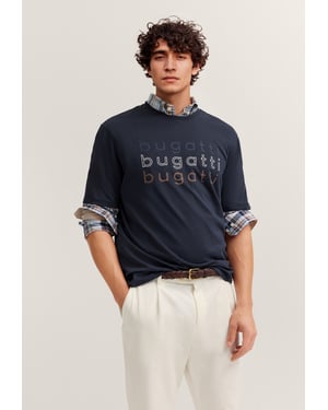 Bugatti Herren T-Shirt mit einem bugatti-Print