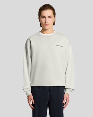 Schwergewichts-Skript-Sweatshirt