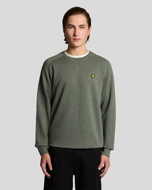 Baumwolle Melange Raglan Sweatshirt