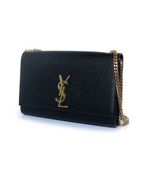 Saint Laurent, Schultertasche Medium Kate in Schwarz