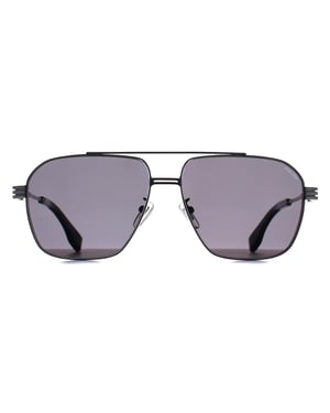 Police Sonnenbrille SPLQ91 Mercury 1, Aviator, glänzend ruthenium - Grau