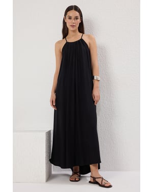 Gerades, locker fallendes Maxikleid für Damen, lässig/leger für den Alltag