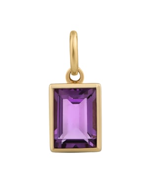 Orolino Anhänger 585 Gold mit echtem Amethyst 6,5x4,5mm
