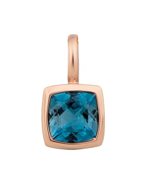 Orolino Anhänger 585 Gold mit Blautopas (beh.)