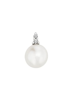 Orolino Anhänger Gold 585 mit 2 Brillanten zus. 0,05ct. und weißer Perle 8mm
