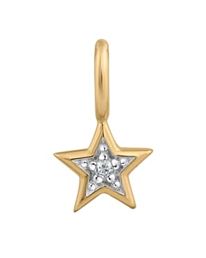 Orolino Anhänger Gold 585 Stern-Motiv mit Brillant 0,005ct.