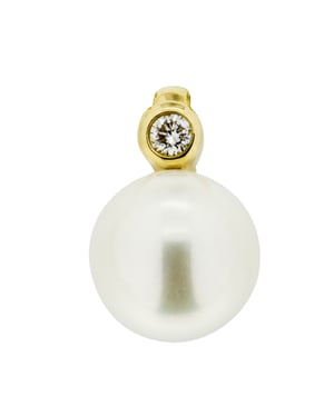 Orolino Anhänger 585 Gold mit Brillant 0,03ct. + Perle 7-7,5mm