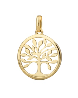 Orolino Anhänger Gold 375 mit Lebensbaum-Motiv
