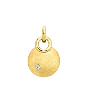 Orolino Anhänger Gold 585 mattiert mit Brillant 0,02ct.