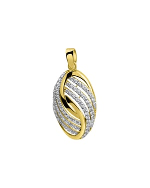 Fascination by Ellen K. Anhänger 585/- Gelbgold bicolor Zirkonia