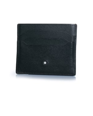 Montblanc, grünes Leder-Kartenetui