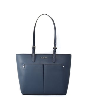 Michael Kors Blaue Kunstleder-Shopper Tasche