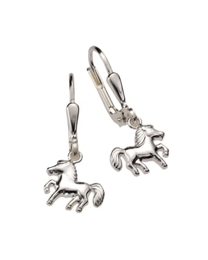 Zeeme for Kids Ohrringe 925 Sterling Silber Motiv Pferde