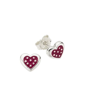 Zeeme for Kids Ohrringe 925 Sterling Silber Herz Motiv