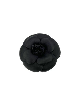 Chanel Vintage Stoffbrosche Kamelie