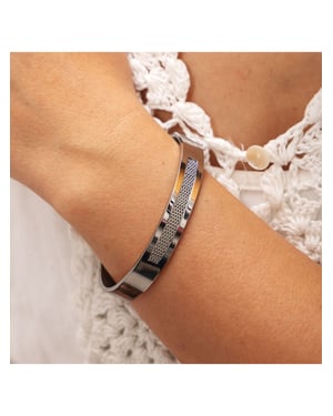 Zeeme Stainless Steel Armreif Edelstahl 10mm breit