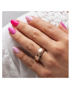 Zeeme Stainless Steel Ring Edelstahl rosé-vergoldet 8mm breit