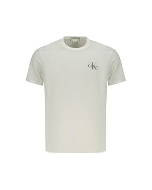 Calvin Klein Weiß Baumwolle Herren T-Shirt
