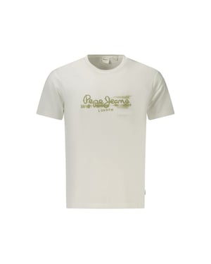 Pepe Jeans Bianco Baumwoll Herren T-Shirt