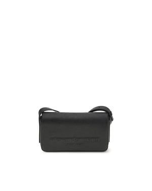 Alexander Wang Schwarze Kalbsleder Bos Taurus Schultertasche