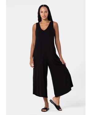 Viscose Jumpsuit SCHWARZ