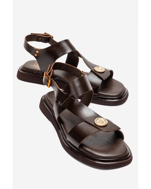 Quella Leder Schnallen Sandale