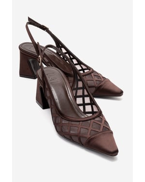 Alveron Blockabsatz Mesh Pumps