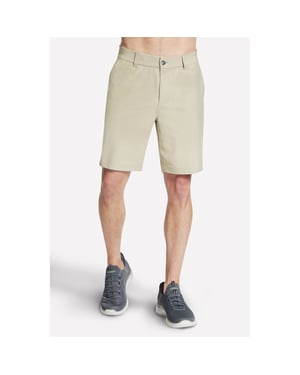 Skechers Premium Everywhere 9 Zoll Kurze Polyester Herren Shorts in natürlicher Knie-Länge
