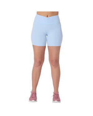 Skechers Goflex Slim 6' Radshorts Polyester Damen Silber Activewear Shorts