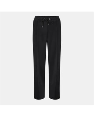 Damen Ted Baker Einfarbige Gemusterte Offene Saum Gerade Jogginghose in Schwarz