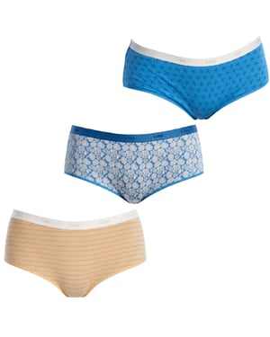Pack-3 Los New York Culottes mit Innenteil D4C20